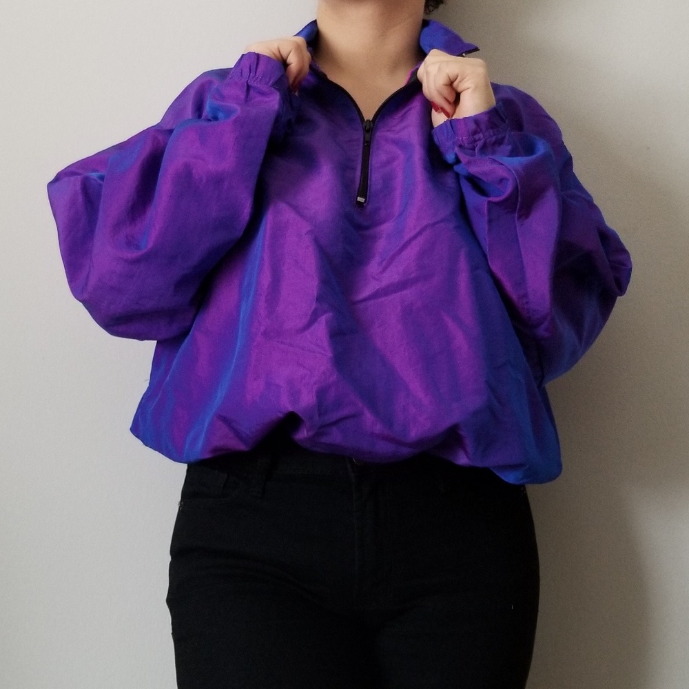 Purple & Blue Reflective Windbreaker